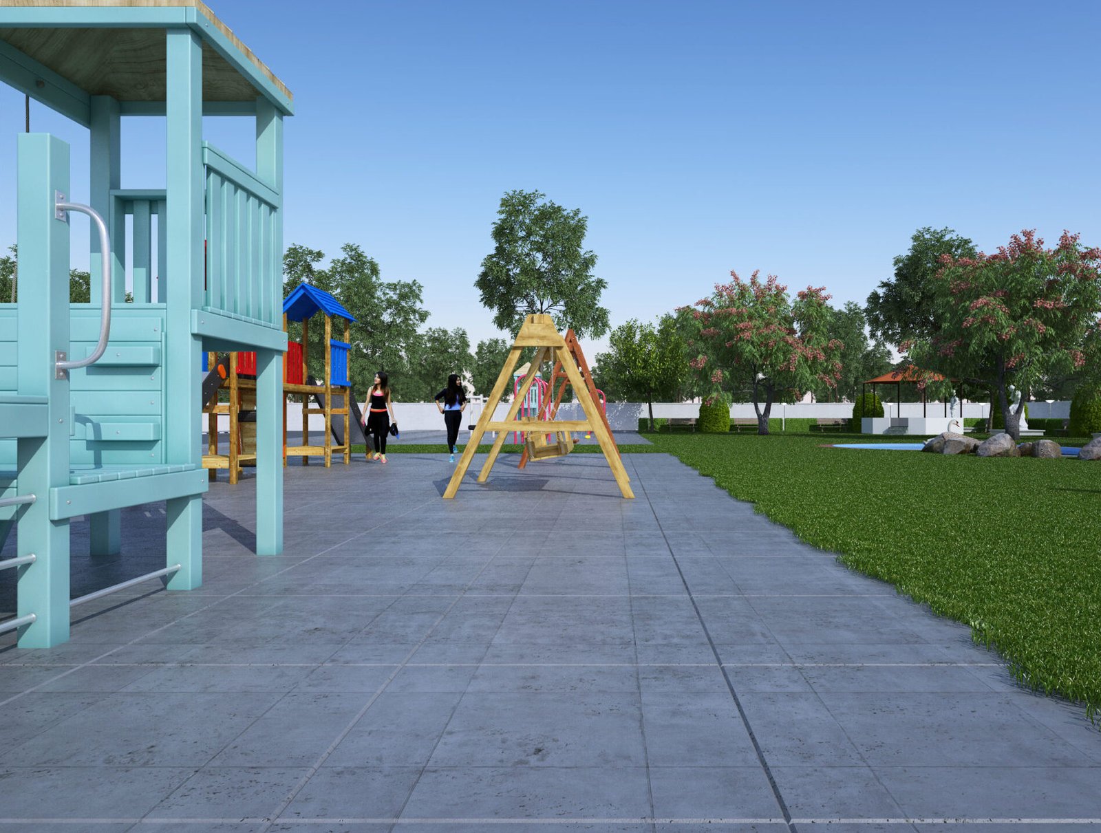 children play area